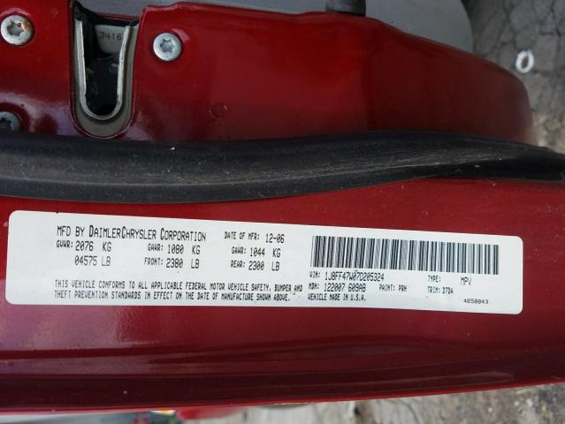Photo 10 from auction – 2007 JEEP COMPASS with VIN 1J8FF47W07D205324