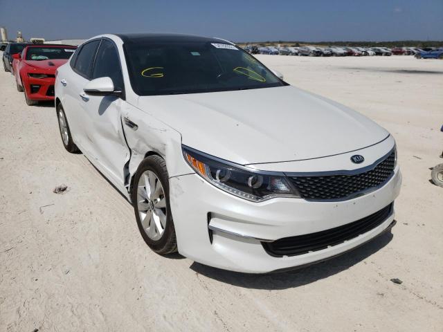 KIA OPTIMA EX 2016 with VIN 5XXGU4L38GG103935 - Photo from auction