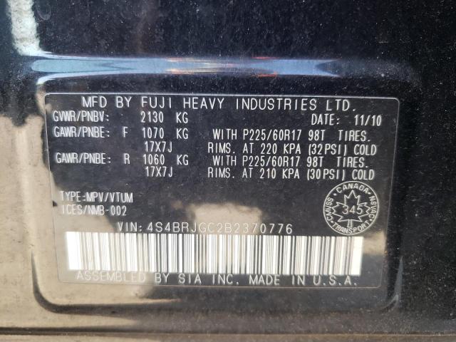 Photo 10 from auction – 2011 SUBARU OUTBACK 3. with VIN 4S4BRJGC2B2370776