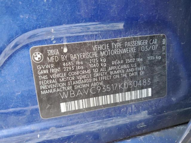 Photo 10 from auction – 2007 BMW 328 XI with VIN WBAVC93517K030483