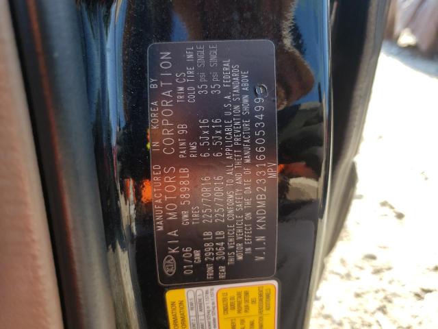 Photo 10 from auction – 2006 KIA SEDONA with VIN KNDMB233166053499