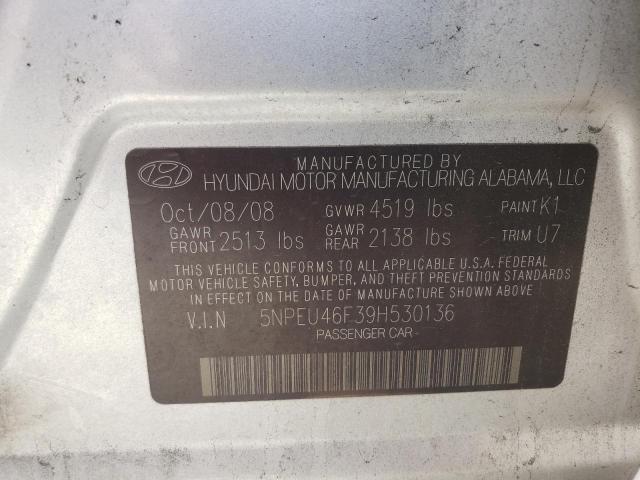 Photo 10 from auction – 2009 HYUNDAI SONATA with VIN 5NPEU46F39H530136