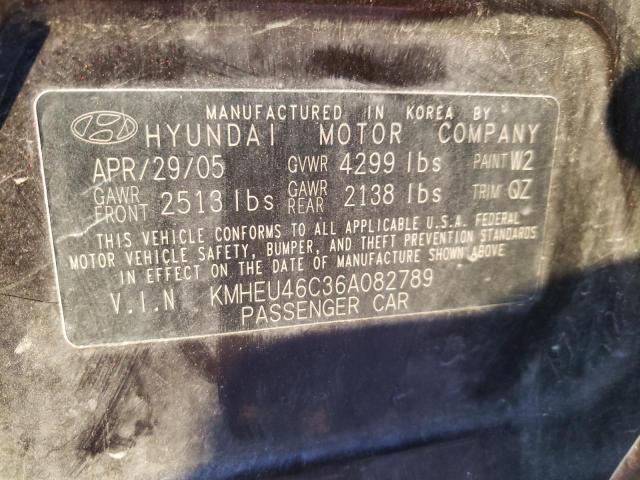 Photo 10 from auction – 2006 HYUNDAI SONATA GLS with VIN KMHEU46C36A082789