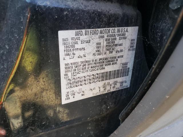 Photo 10 from auction – 2002 FORD ESCAPE XLT with VIN 1FMCU041X2KC47386