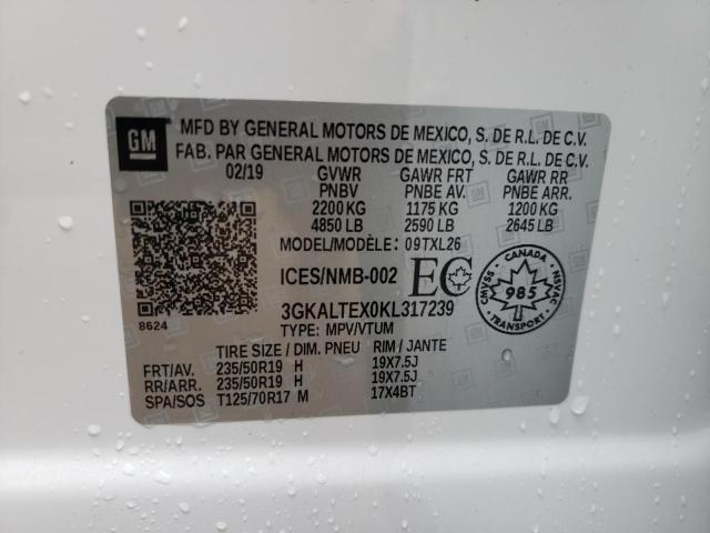 Photo 10 from auction – 2019 GMC TERRAIN SL with VIN 3GKALTEX0KL317239