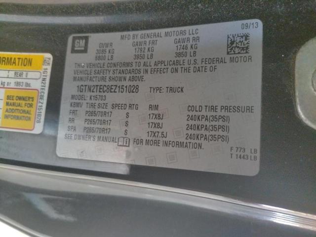 Photo 10 from auction – 2014 GMC SIERRA K15 with VIN 1GTN2TEC8EZ151028