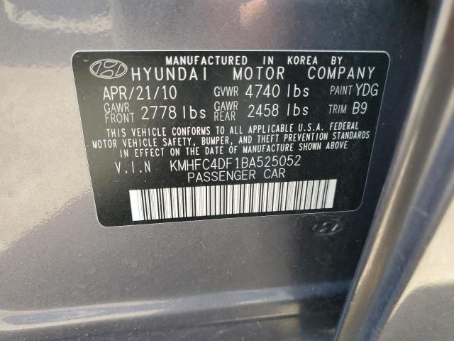 Photo 10 from auction – 2011 HYUNDAI AZERA GLS with VIN KMHFC4DF1BA525052