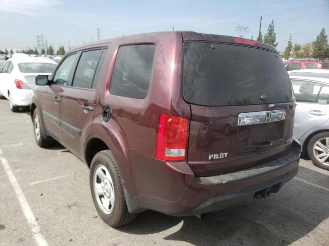 Photo 3 from auction – 2014 HONDA PILOT LX with VIN 5FNYF4H2XEB031599