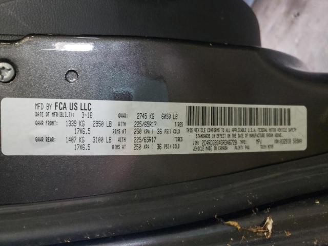 Photo 10 from auction – 2016 DODGE GRAND CARA with VIN 2C4RDGBG4GR346728