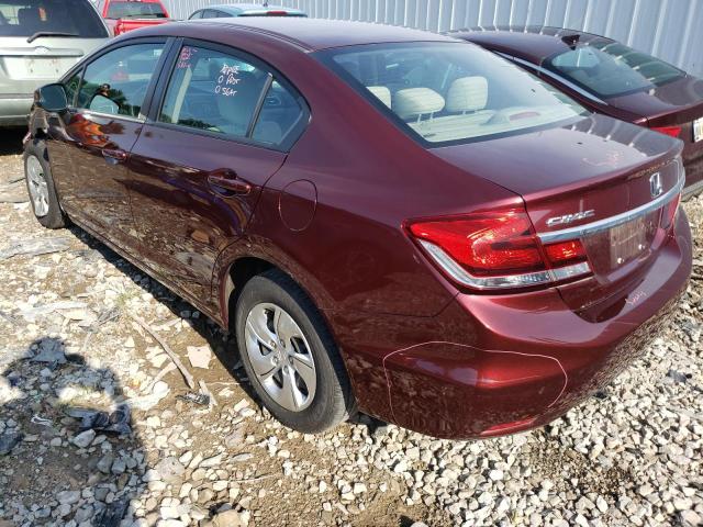 Photo 3 from auction – 2013 HONDA CIVIC LX with VIN 19XFB2F54DE076983