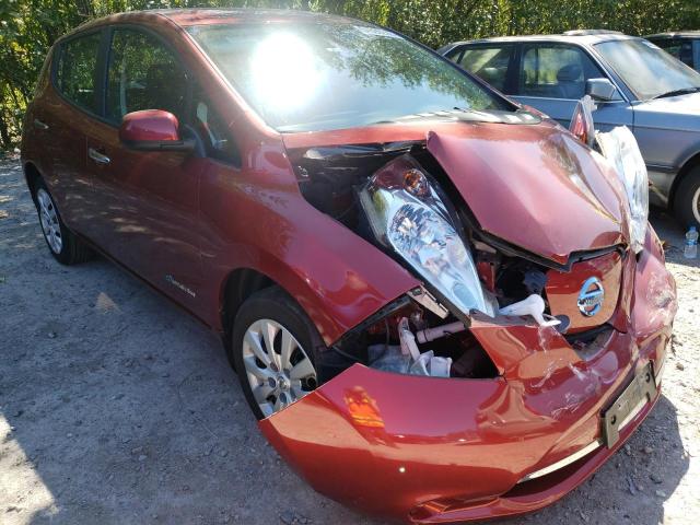 NISSAN LEAF S 2015 with VIN 1N4AZ0CP9FC318196 - Photo from auction