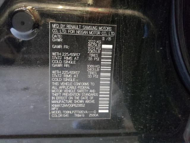 Photo 10 from auction – 2016 NISSAN ROGUE S with VIN KNMAT2MV0GP621852