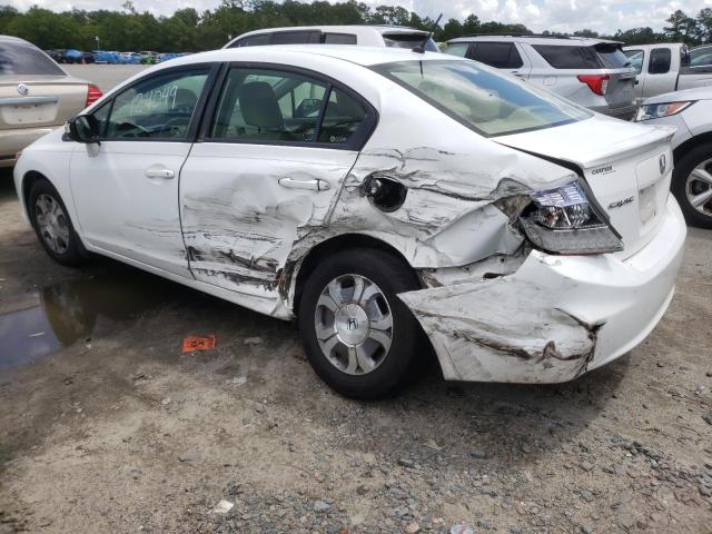 Photo 3 from auction – 2012 HONDA CIVIC HYBR with VIN JHMFB4F37CS011176
