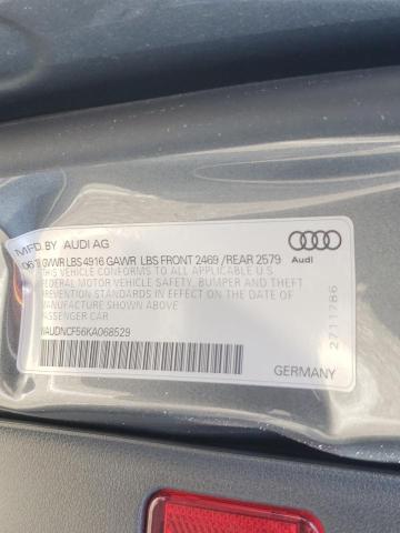 Photo 10 from auction – 2019 AUDI A5 PREMIUM with VIN WAUDNCF56KA068529