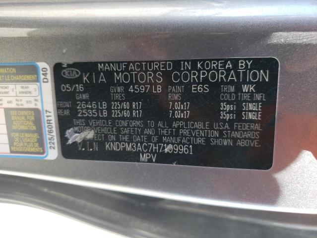 Photo 10 from auction – 2017 KIA SPORTAGE L with VIN KNDPM3AC7H7109961