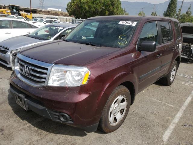 Photo 2 from auction – 2014 HONDA PILOT LX with VIN 5FNYF4H2XEB031599