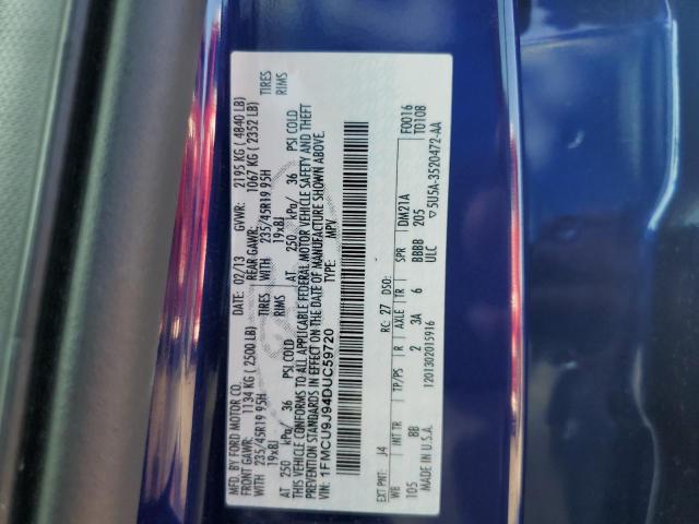 Photo 10 from auction – 2013 FORD ESCAPE TIT with VIN 1FMCU9J94DUC59720