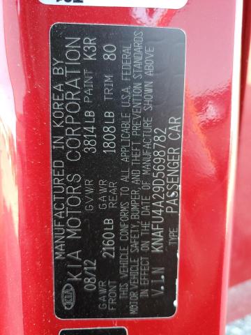 Photo 10 from auction – 2013 KIA FORTE EX with VIN KNAFU4A29D5698782