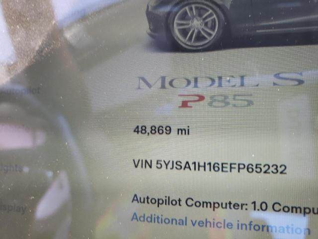 Photo 8 from auction – 2014 TESLA MODEL S with VIN 5YJSA1H16EFP65232