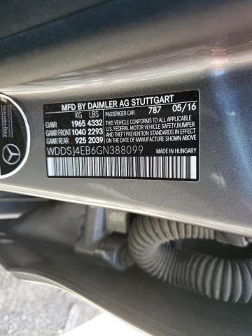 Photo 10 from auction – 2016 MERCEDES-BENZ CLA 250 with VIN WDDSJ4EB6GN388099