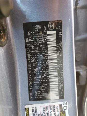 Photo 10 from auction – 2005 TOYOTA COROLLA MA with VIN 2T1KR32E85C428193