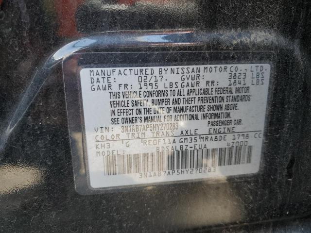 Photo 10 from auction – 2017 NISSAN SENTRA with VIN 3N1AB7AP5HY270283
