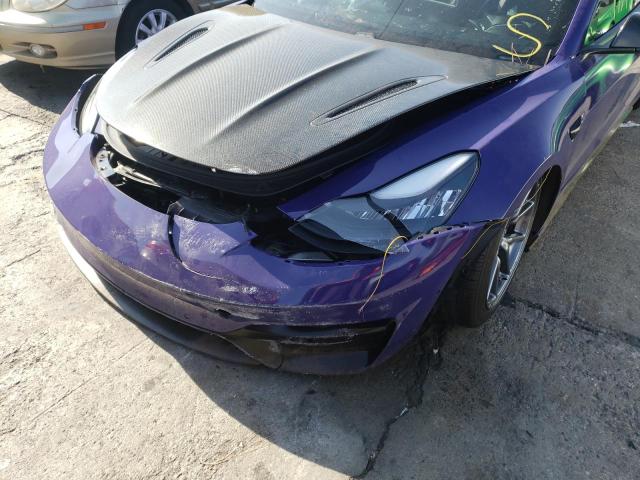 Photo 9 from auction – 2019 TESLA MODEL 3 with VIN 5YJ3E1EB9KF388834