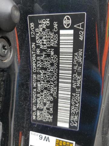 Photo 10 from auction – 2009 TOYOTA SCION TC with VIN JTKDE167090299329