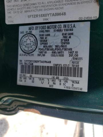 Photo 10 from auction – 2000 FORD RANGER SUP with VIN 1FTZR15X0YTA59648