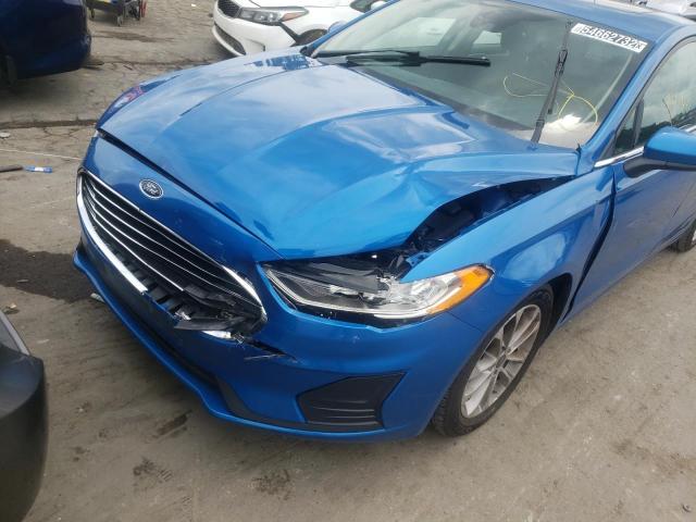 Photo 9 from auction – 2020 FORD FUSION SE with VIN 3FA6P0HD1LR190821