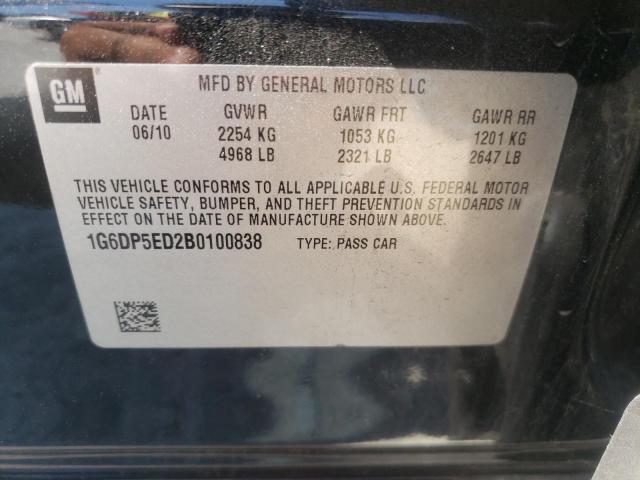 Photo 10 from auction – 2011 CADILLAC CTS PREMIU with VIN 1G6DP5ED2B0100838