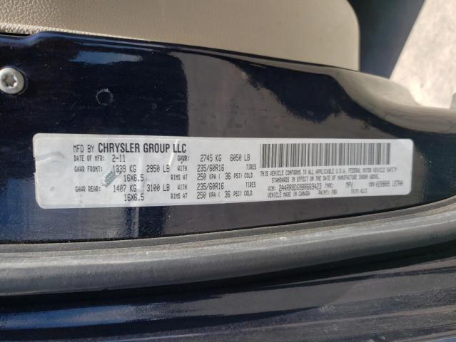 Photo 10 from auction – 2011 CHRYSLER TOWN & COU with VIN 2A4RR8DG9BR669423