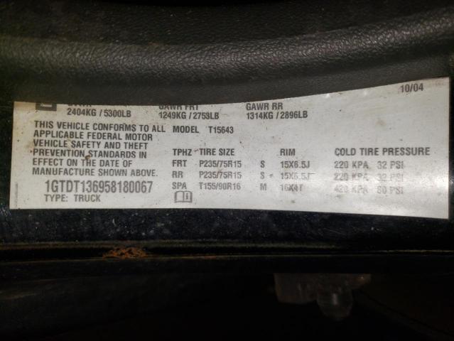 Photo 10 from auction – 2005 GMC CANYON with VIN 1GTDT136958180067