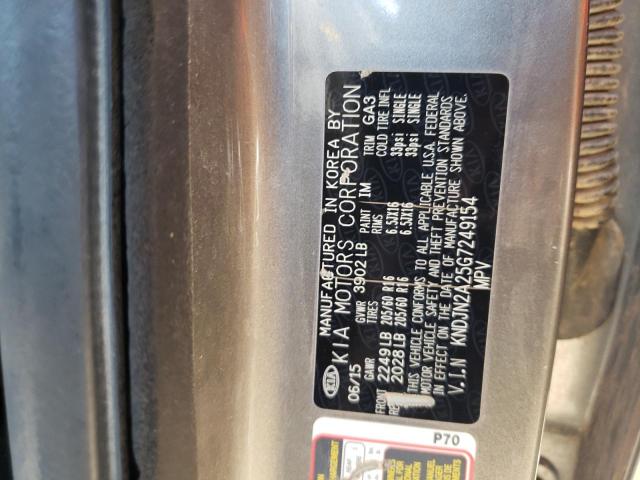 Photo 10 from auction – 2016 KIA SOUL with VIN KNDJN2A25G7249154