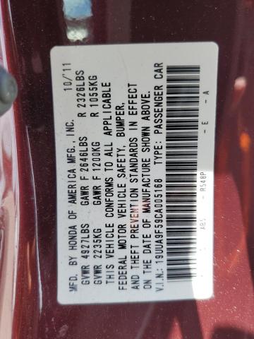 Photo 10 from auction – 2012 ACURA TL with VIN 19UUA9F59CA005168