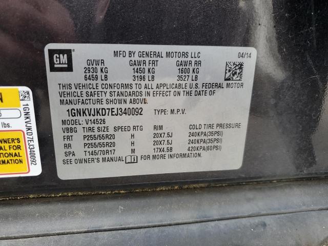 Photo 10 from auction – 2014 CHEVROLET TRAVERSE L with VIN 1GNKVJKD7EJ340092