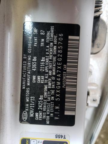 Photo 10 from auction – 2014 KIA OPTIMA LX with VIN 5XXGM4A7XEG285706