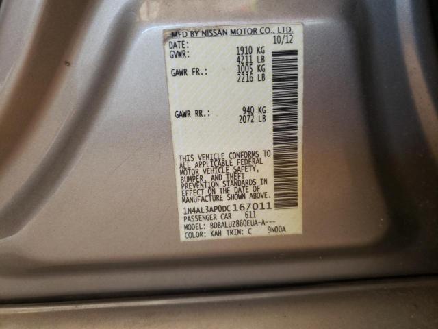 Photo 10 from auction – 2013 NISSAN ALTIMA 2.5 with VIN 1N4AL3AP0DC167011