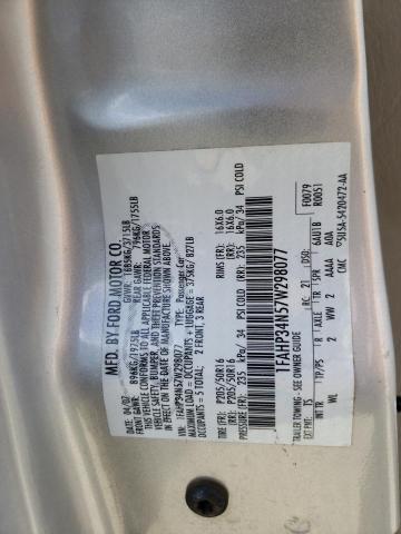 Photo 10 from auction – 2007 FORD FOCUS ZX4 with VIN 1FAHP34N57W298077