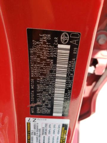 Zdjęcie 10 z aukcji – 2007 TOYOTA COROLLA MA z VIN 2T1KR32E97C681655