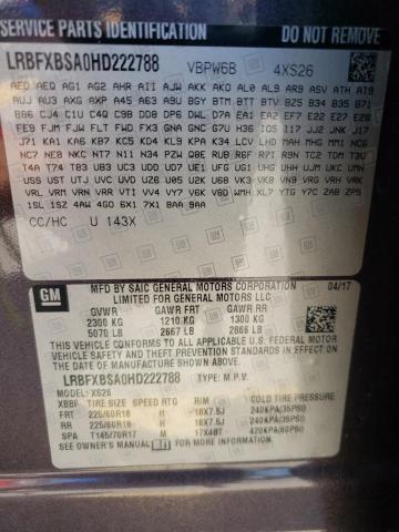 Photo 10 from auction – 2017 BUICK ENVISION E with VIN LRBFXBSA0HD222788