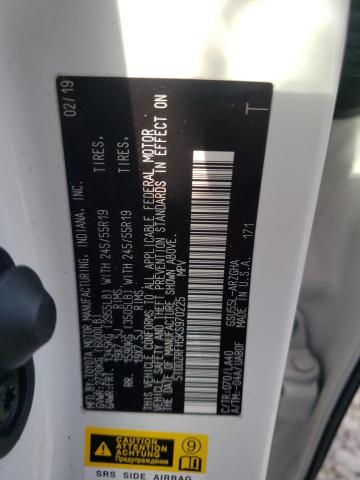 Photo 10 from auction – 2019 TOYOTA HIGHLANDER with VIN 5TDDZRFH5KS970225