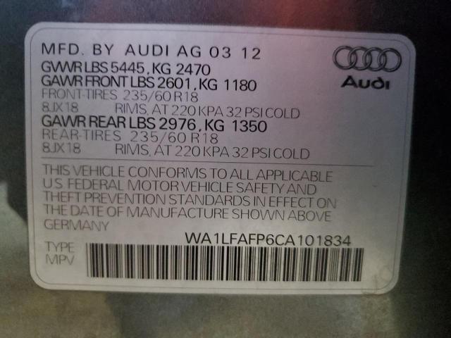Фото 10 с аукциона – 2012 AUDI Q5 PREMIUM с VIN WA1LFAFP6CA101834