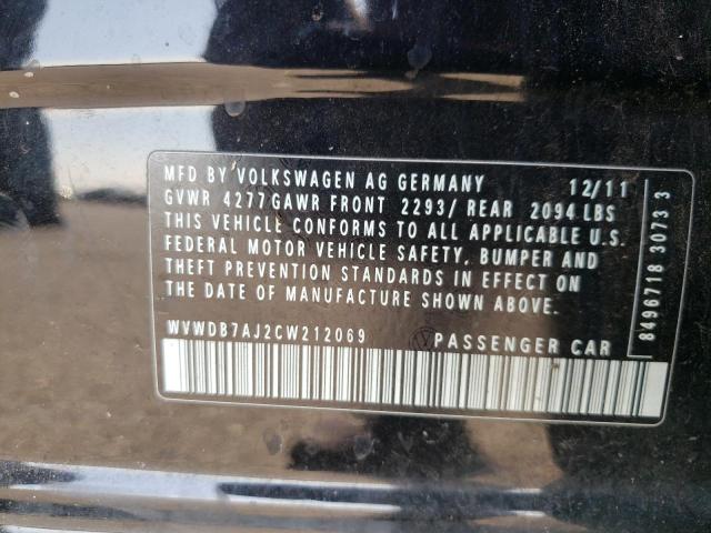 Photo 10 from auction – 2012 VOLKSWAGEN GOLF with VIN WVWDB7AJ2CW212069