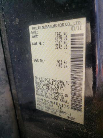 Photo 10 from auction – 2011 NISSAN ALTIMA BAS with VIN 1N4AL2AP1BN463179