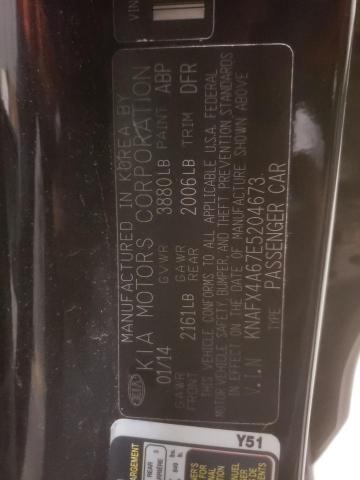 Photo 10 from auction – 2014 KIA FORTE LX with VIN KNAFX4A67E5204673