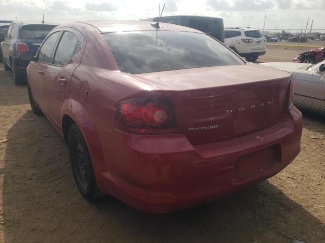 Photo 3 from auction – 2012 DODGE AVENGER SE with VIN 1C3CDZAB9CN209383