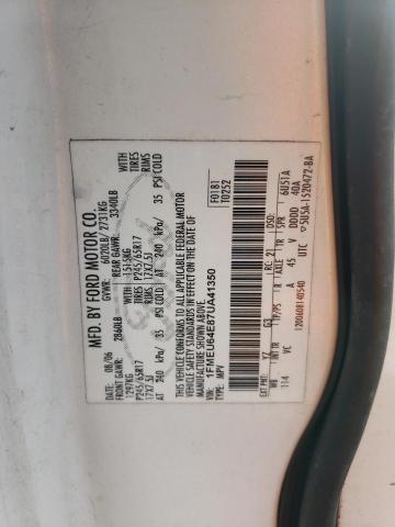 Photo 10 from auction – 2007 FORD EXPLORER E with VIN 1FMEU64E87UA41350