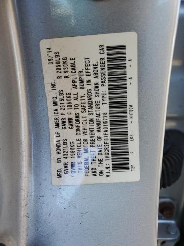 Photo 10 from auction – 2015 HONDA ACCORD EXL with VIN 1HGCR2F87FA016728