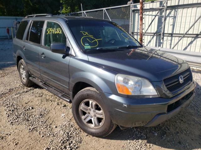 HONDA PILOT EX 2004 with VIN 2HKYF18404H563671 - Photo from auction